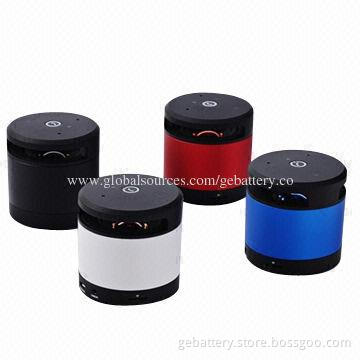 Portable Mini Bluetooth Speaker with Built-in Rechargeable Battery and Waterproof Microphone